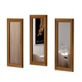 Set 3 oglinzi decorative, Siam, Lavia, MDF , Bronz
