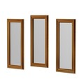 Set 3 oglinzi decorative, Siam, Lavia, MDF , Bronz