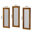 Set 3 oglinzi decorative, Siam, Lavia, MDF , Bronz
