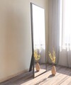 Oglinda decorativa, Siam, Tessa, 50x160x2 cm, MDF , Negru