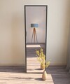 Oglinda decorativa, Siam, Tessa, 50x160x2 cm, MDF , Negru