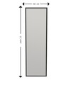 Oglinda decorativa, Siam, Tessa, 50x160x2 cm, MDF , Negru