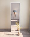 Oglinda decorativa, Siam, Tessa, 50x160x2 cm, MDF , Alb