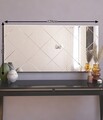 Oglinda decorativa, Siam, Mofo, 60x120x2 cm, MDF , Alb