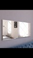 Oglinda decorativa, Siam, Mofo, 60x120x2 cm, MDF , Alb
