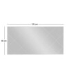 Oglinda decorativa, Siam, Mofo, 60x120x2 cm, MDF , Alb