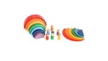 Jucarie pentru landou/carucior, Hanah Home, Waldorf, Multicolor