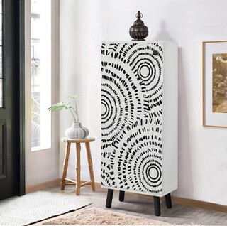 50x135x38 cm, Alb;Negru