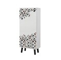 Pantofar, Vella, Vegas, 50x135x38 cm, PAL, Alb/Negru