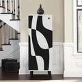 Pantofar, Vella, Vegas, 50x135x38 cm, PAL, Alb/Negru