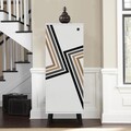 Pantofar, Vella, Vegas, 50x135x38 cm, PAL, Alb/Negru