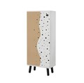 Pantofar, Vella, Vegas, 50x135x38 cm, PAL, Alb/Negru