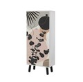 Pantofar, Vella, Vegas, 50x135x38 cm, PAL, Alb/Negru
