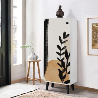 50x135x38 cm, Alb;Negru