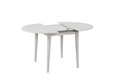 Masa extensibila, Vella, Vina 139, 100x75x100 cm, PAL, Alb