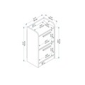 Noptiera, Arnetti, Luses, 45x79 cm, PAL, Pin Atlantic / Bej