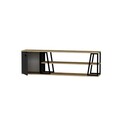 Comoda TV, Arnetti, Lissa Dolapli Tv Stand, 160x30x48 cm, PAL, Safir / Negru