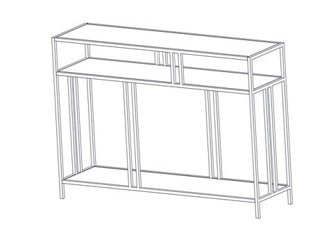 Bufet, Caliente, Venedik, 110x78x30 cm, PAL, Negru