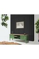 Comoda TV, Ephelia, Ada TV, 150x40x50 cm, MDF , Verde deschis
