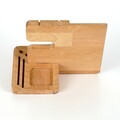 Organizator de birou, Evila Originals, Pho001, 25x22x16 cm, Lemn masiv, Lemn