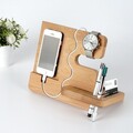 Organizator de birou, Evila Originals, Pho001, 25x22x16 cm, Lemn masiv, Lemn