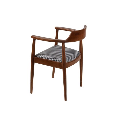 Scaun, Fairfax, Albero43, 62x44x80 cm, Lemn de fag , Nuc / Negru / Alb