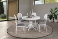 Set masa extensibila si 4 scaune, Hanah Home, Albero151, Natural