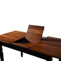 Set masa extensibila si 4 scaune, Hanah Home, Albero16, Nuc negru