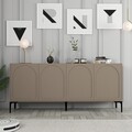 Consola, Hommy Craft, Lyon 79, 180x79x35 cm, PAL, Atlas / Negru