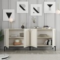 Consola, Hommy Craft, Lyon 79, 180x79x35 cm, PAL, Crem/Negru