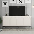 Consola, Hommy Craft, Lyon 79, 180x79x35 cm, PAL, Crem/Negru