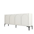 Consola, Hommy Craft, Lyon 79, 180x79x35 cm, PAL, Crem/Negru