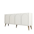 Consola, Hommy Craft, Lyon 81, 180x81x35 cm, PAL, Crema/Nuca