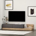 Comoda TV, Inarch, Majör, 180x30x37 cm, PAL, Antracit / Nuc