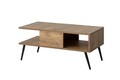 Masuta de cafea, Kalune Design, Bukle, 90x40x50 cm, PAL, Pin Atlantic / Negru