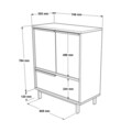 Dulap multifunctional, Locelso, On8B-W, PAL, Alb