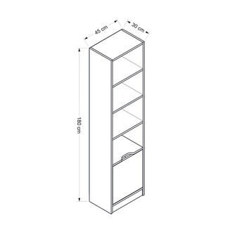 45x180x30 cm, Maro;Antracit