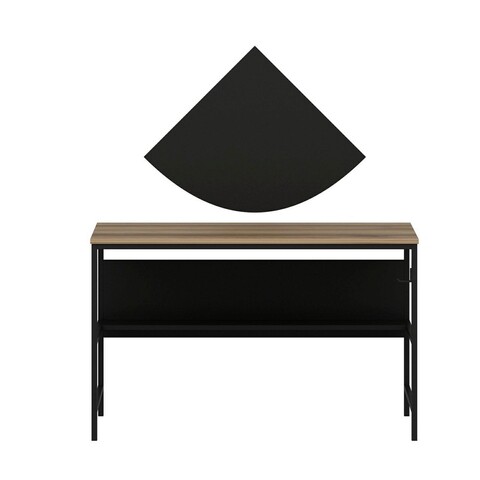 Birou, Minerva, Greta, 120x74x60 cm, PAL, Dore / Negru