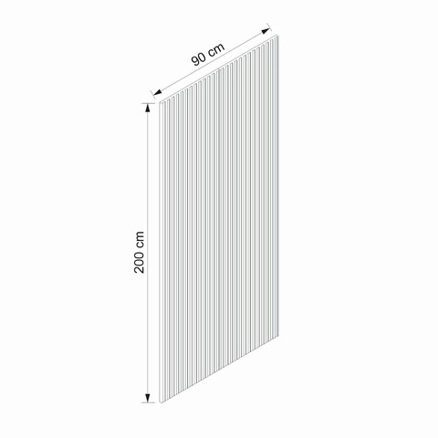 Cuier de perete, Minerva, Noah, 90x200x2 cm, PAL, Maro