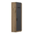 Dulap pentru haine, Minerva, Kale Anthracite Oak, 74x235x52 cm, PAL, Antracit / Stejar