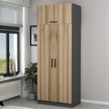 Dulap pentru haine, Minerva, Kale Oak, 90x235x52 cm, PAL, Stejar