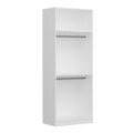 Dulap pentru haine, Minerva, Kale White, 90x255x52 cm, PAL, Alb