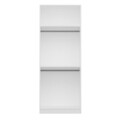 Dulap pentru haine, Minerva, Kale White, 90x255x52 cm, PAL, Alb
