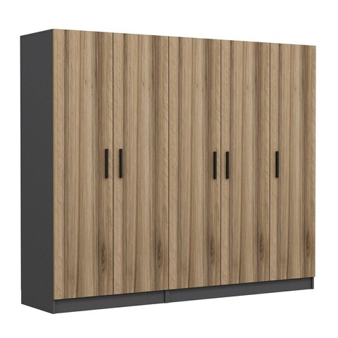 Dulap pentru haine, Minerva, Kale, 225x190x52 cm, PAL, Dore