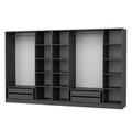 Dulap pentru haine, Minerva, Kale, 315x210x52 cm, PAL, Antracit
