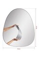 Oglinda cu Iluminare Led, Mirrorland, Quippy, Oglinda acrilica;MDF, Galben