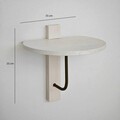 Raft de perete, Neostill, Reve, 35x35 cm, Lemn, Alb/Negru