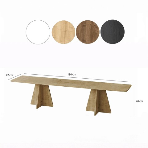 Comoda TV, Neostill, Mushroom, 180x40x42 cm, PAL, Maro