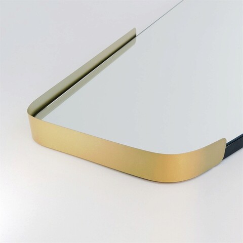 Oglinda decorativa, Neostill, Irregular, 60x120 cm, MDF , Negru