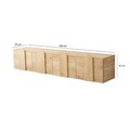 Comoda TV, Neostill, New Line -Sapphire Oak, 180x35x35 cm, Cadru: PAL MELAMINAT 100%., Stejar